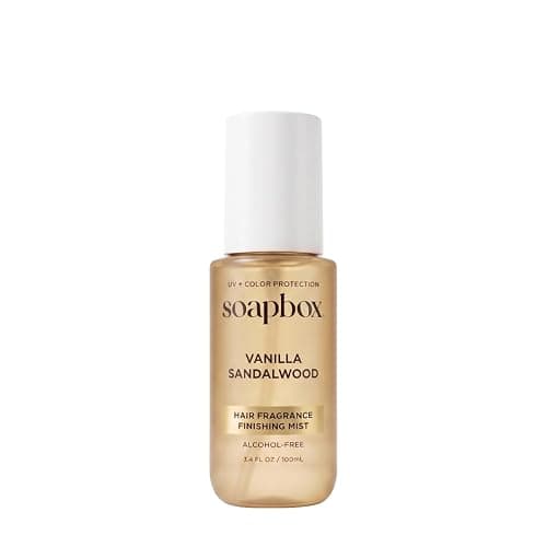 Soapbox Vanilla Sandalwood Hair Perfume | Leaves Hair Fresh, Smooth & Scented - Long Lasting, Shine & Flyaway Control - Alcohol Free Fragrance Finishing Mist - 3.4oz - Image 1