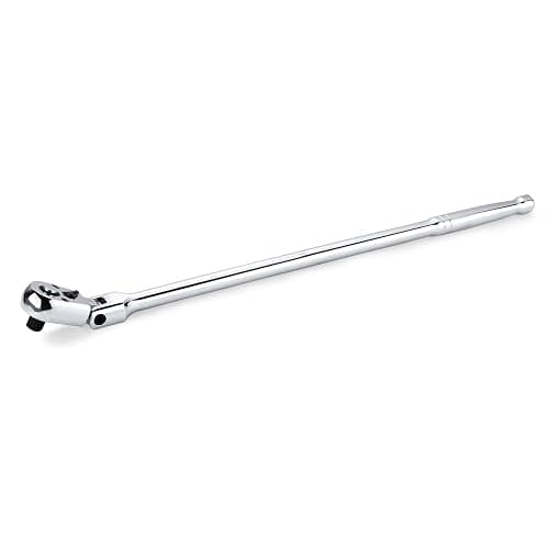 WORKPRO 3/8" Drive Extra Long Flex Head Ratchet, 18 Inch Reach Quick Release CR-V Steel Ratchet Handle, CR-MO Head, Reversible Design, 72-Tooth - Image 1