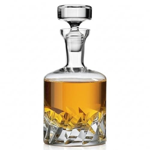 Voted Best High-End Whiskey Decanter 2024 by Food & Wine Magazine | Made in Europe | Hand-Blown Beveled Blade Decanter | 34 Fl. Oz | 100% Lead-Free Crystal | Gift Box | Elegant Design - Image 1