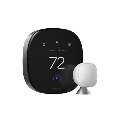 ecobee Smart Thermostat Premium with Smart Sensor and Air Quality Monitor - Programmable Wifi Thermostat - Works with Siri, Alexa, Google Assistant - Image 1