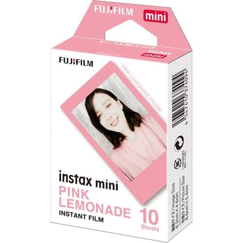 Fujifilm Instax Mini Film Variety Pack – Contact Sheet, Stone Gray, Sprinkles, Rainbow, Pink Lemonade, Mermaid Tail – (10 Sheets) – Compatible with Mini Cameras (Pink Lemonade / 10 Sheets) - Image 1
