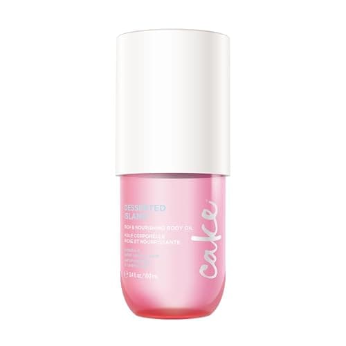 Cake Beauty Desserted Island Body Oil - Argan & Aloe - 100 mL/3.4 Fl Oz | Rich Nourishing Body Oil - Argan Oil, Aloe & Camellia Leaf Extract - Dry Skin - Radiance Enhancing - Vegan, Sulfate Free - Image 1