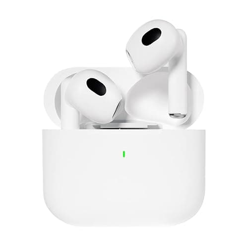 AAZ Wireless 5.2 Bluetooth Headphones, Wireless Gaming Earbuds with Stereo Sound, in-Ear bass Sports White Headphones with Built-in Microphone - Image 1
