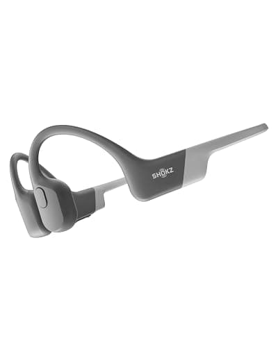 SHOKZ OpenRun, Bone Conduction Headphones,Open-Ear Bluetooth Wireless Sport Headphones for Running & Workout,Sweat Resistant, Long 8H Playtime,Mic,Hair Band-Standard-Grey - Image 1