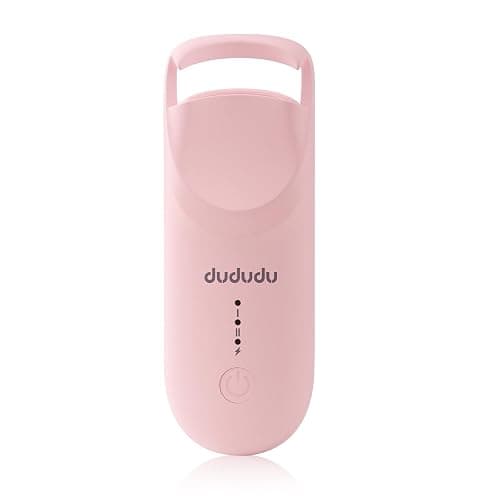 DUDUDU Heated Eyelash Curler, Portable Travel-Size Mini Electric Heated Lash Curler - 2-Level Adjustable Temp & Type-C Recharge, 10S Heat 3S Style 24H Lift for Long-Lasting Natural Effortless Curves - Image 1