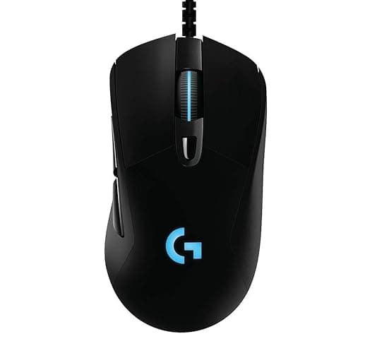 Logitech G403 Hero 25K Gaming Mouse, Lightsync RGB, Lightweight 87G+10G optional, Braided Cable, 25, 600 DPI, Rubber Side Grips, Black - Image 1