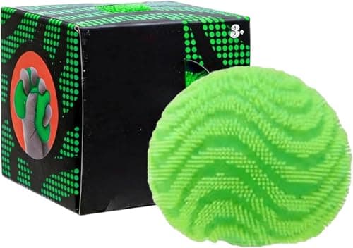 Fuzz Ball Squishy Stress Ball, Stress Fun Desk Fuzz Squeeze Ball, Plush Squeeze Ball for Desktop (Green) - Image 1