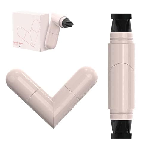 Fiopet Rotating Waterproof Winged Eyeliner Stamp Pen, 2026 New Foldable Eyeliner Stamp Gel Pencil Set, Quick Dry Smudge-proof Liquid Liner Long-lasting Lazy Makeup Tool (Black) - Image 1