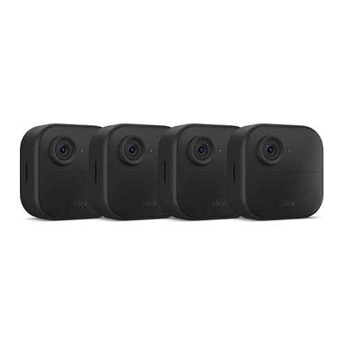 Blink Outdoor 4 (newest model), Wireless smart security camera, two-year battery, 1080p HD day and infrared night live view, two-way talk – 4 camera system - Image 1