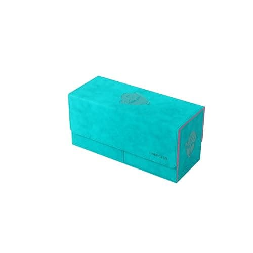 Gamegenic The Academic 133+ XL Premium Deck Box | Double-Sleeved Card Storage | Card Game Protector | Holds Up to 122 Cards Plus Game Accessories | Teal/Pink Color | Made - Image 1