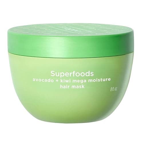 Briogeo Superfoods Avocado + Kiwi Mega Moisture Mask, Protein-Free, Deep Hydration, Enhance Shine, Moisturizing Mask for Dry Hair, Lock In Moisture, Vegan, Cruelty-Free, 8 fl oz - Image 1