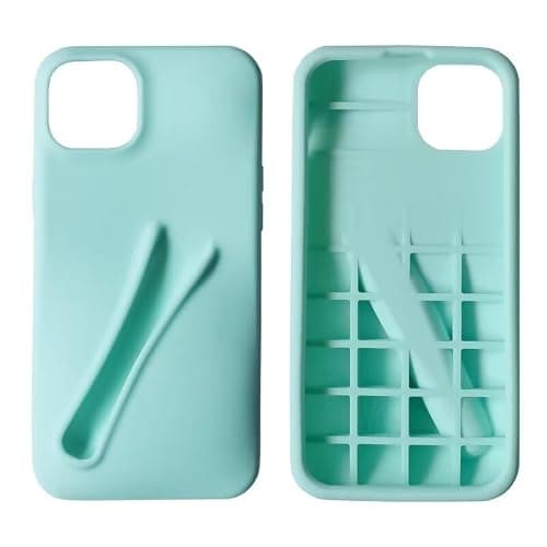 Jtsery Lip Gloss Holder Case for iPhone 11, Lipgloss Case Lipstick Lip Glaze Designed Stylish Silicone Women Girls Funny Case for iPhone 11 6.1 inch 2019 (Mint) - Image 1