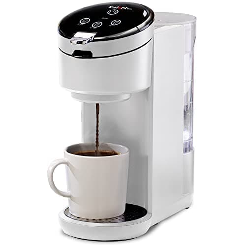 Instant Pot K-Cup Pod Compatible Single Serve Coffee Maker with Reusable Pod and Bold Setting, 8-12oz, 40oz Reservoir, White - Image 1