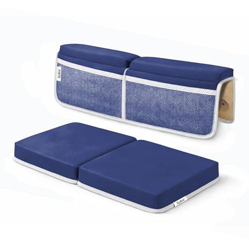 Rylor Premium Baby Bath Kneeler Mat & Elbow Rest Pad Set – Comfortable Bath Kneeler and Elbow Kneeling Rest Pad for Parents, Extra Long 26'', 2.4'' Thick, Non-Slip Support for Easy Bath Time (Blue) - Image 1