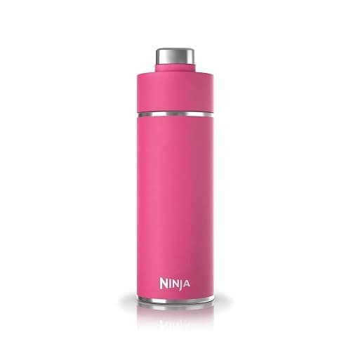 Ninja Thirsti Water Bottle and Flask 530 ML with Leak-Proof Lid, Designed for Carbonated, Hot & Cold Drinks, Ideal for Travel & Sports, Triple Insulated, Stainless Steel, Hot Pink, DW1801EUUKBP - Image 1