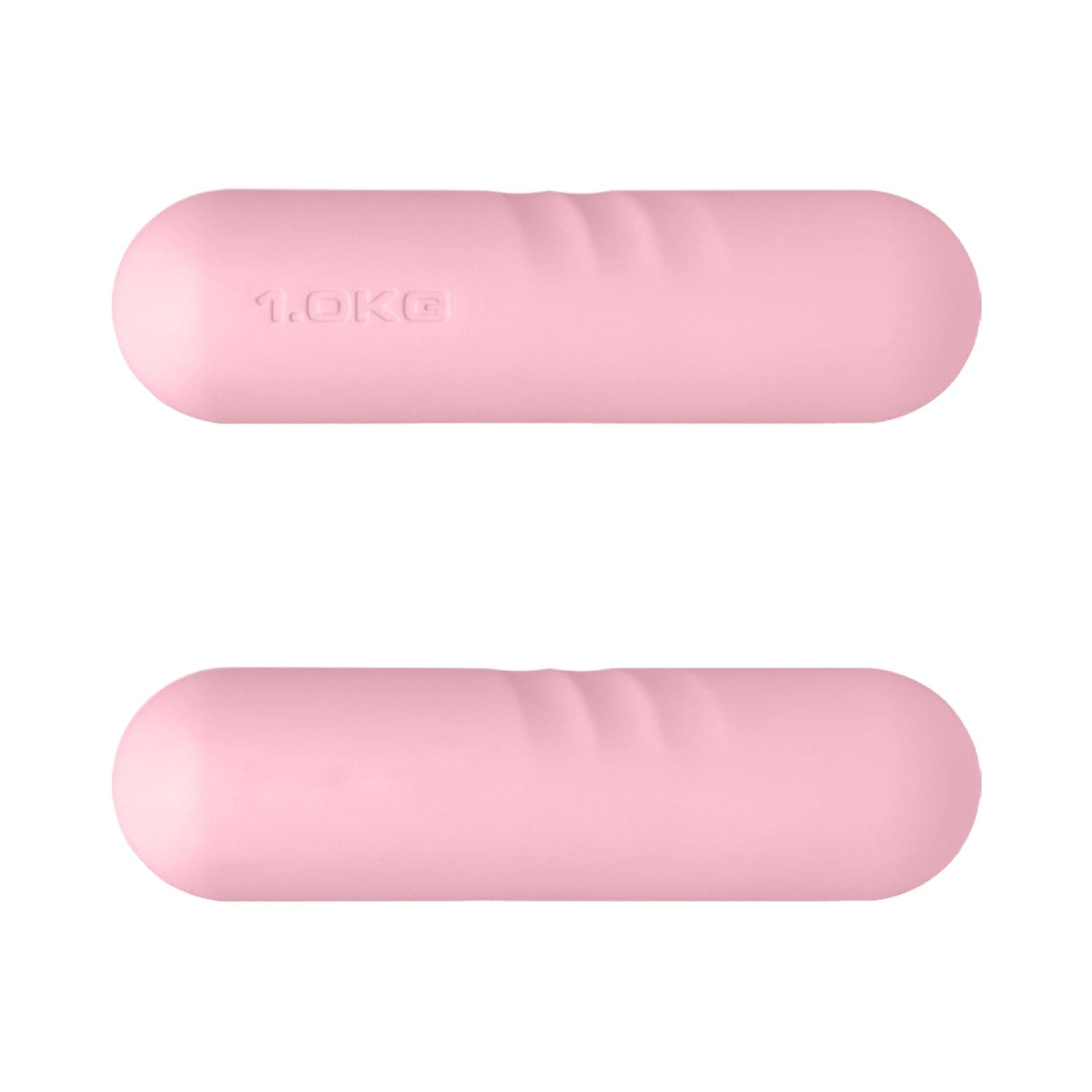 Dumbbell Hand Weights - Silicone Training Weights Set for Strength Training, Yoga and Pilates | Portable Dumbbells 2kg with Small Rubber Coating, One - pink - Image 1