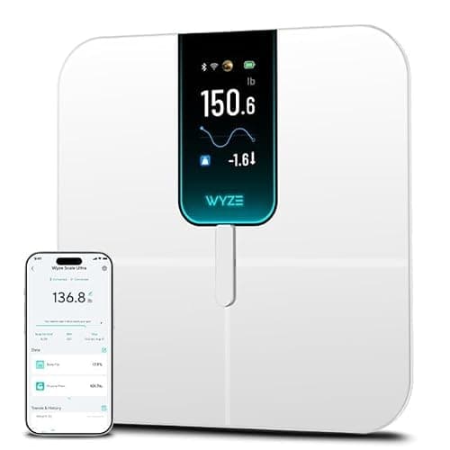 Wyze Scale Ultra, Smart Scale with 4.3" Color Display, Digital Scale for Body Weight BMI Muscle Mass, Heart Rate Monitor, Wi-Fi & Bluetooth Weight Scale with Baby/Pet/Luggage Mode, 400lbs - Image 1