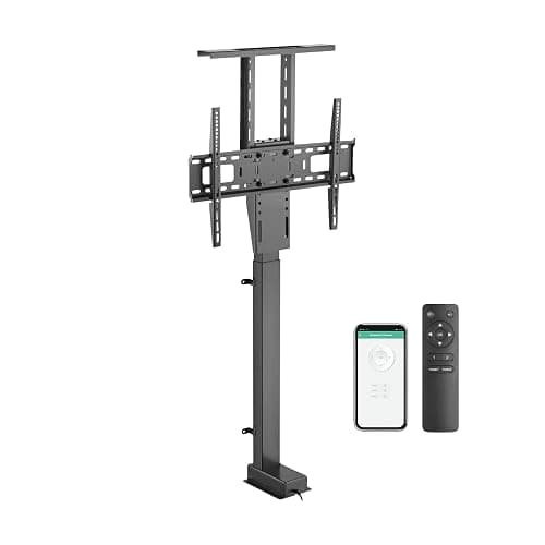ynVISION.DESIGN Motorized TV Lift Mount for 37"-77" TV's | Vertical Lift Motor TV Stand with RF Remote and Smart Phone Control via WiFi - Image 1