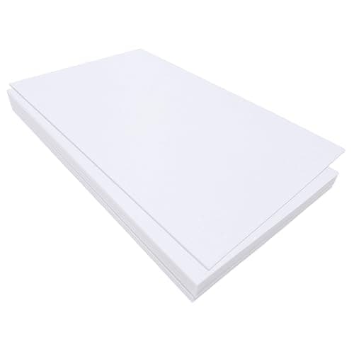 Jtnohx Felt for Crafts, 16 Pcs Felt Fabric, 7"×11.3" Stiff Felt Sheets, Craft Felt Square for Sewing (White) - Image 1