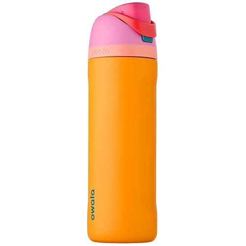 Owala FreeSip Insulated Stainless Steel Water Bottle with Straw for Sports and Travel, Leak Proof, BPA-Free, 710ml, Tropical - Image 1