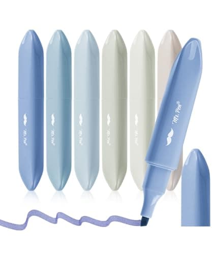 Mr. Pen- Aesthetic Highlighters, 6 Pack, Chisel Tip, Highlighters Assorted Colors, Bible Highlighters and Pens No Bleed, Cute Highlighters, No Bleed Highlighters for Bible Pages No Bleed - Vibrant 2 - Image 1