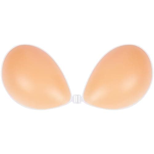 Niidor Adhesive Bra Strapless Sticky Invisible Push up Silicone Bra for Backless Dress with Reusable Nipple Covers - Image 1