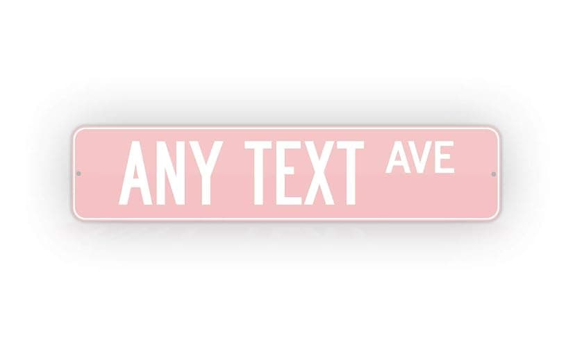 Pretty Girl Ave Sign - Image 1