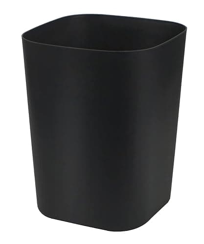 Besli 2 Gallon Small Trash Can Garbage Can Wastebasket for Bathroom Bedroom Kitchen Office (Black, 1 Pack) - Image 1