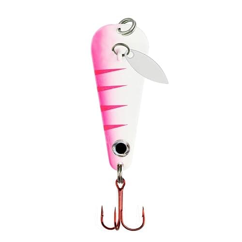 Northland Tackle Ice Fishing Thumper Spoon, Stamped Brass Flutter Spoon Ice Fishing Lure for Walleye, Crappie, & More, 10 Colors, 1/16 Oz, 1/8 Oz, 3/16 Oz, ¼ Oz Lure Sizes - Image 1