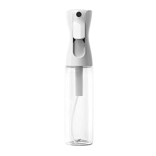 SUROQUE 300ml Fine White Mist Spray Bottle - Continuous Spraying for Hair, Plants, Cleaning - Multipurpose Water & Alcohol Sprayer - Image 1