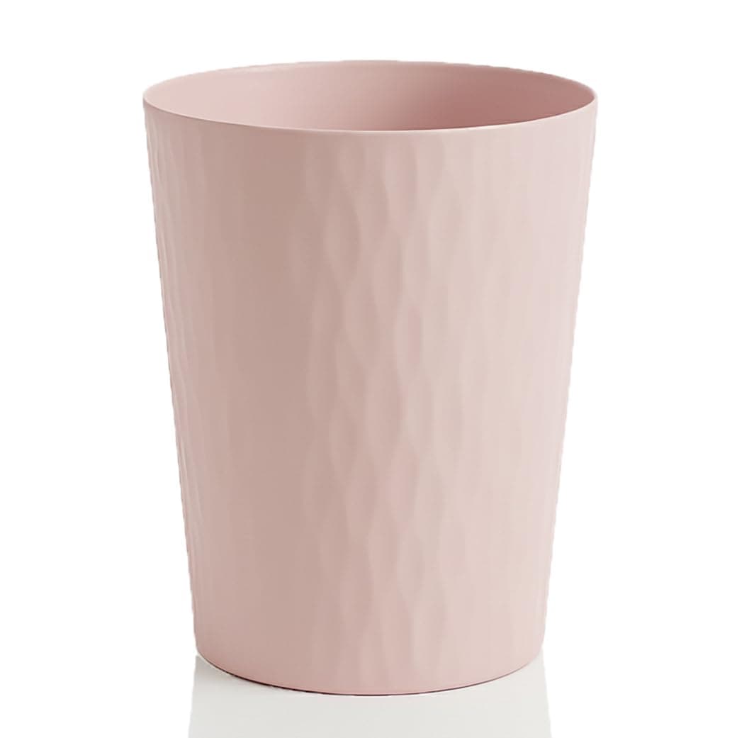 Paper Basket 9099 Garbage Bin Waste Bin Paper Bin Plastic Ideal for Children's Room Office Kitchen Height 30cm 12L (Pink) - Image 1