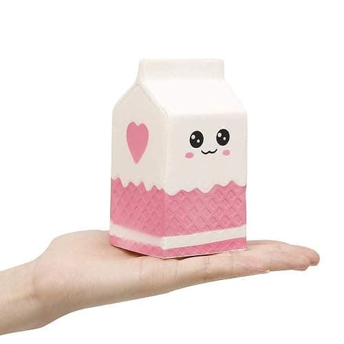 Anboor 4.8 Inches Squishies Milk Bag Carton Slow Rising Kawaii Scented Squishies Charms Decompress Toy 1 Pcs Color Random - Image 1