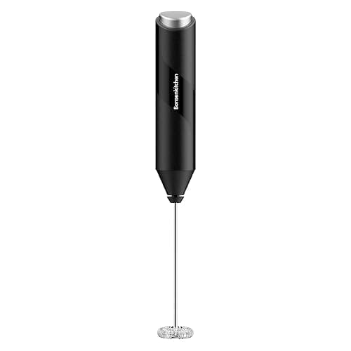 Bonsenkitchen Powerful Milk Frother for Coffee, Fast Handheld Drink Mixer with Stainless Steel Whisk, Battery Operated Hand Frother Stirrer Wand - Image 1
