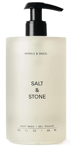 Salt & Stone Body Wash for Women & Men | Neroli & Basil | Hydrating Gel Cleanser | Clean & Soften Skin | Made with Niacinamide & Hyaluronic Acid | Free From Parabens, Sulfates & Phthalates 15.2 fl oz - Image 1