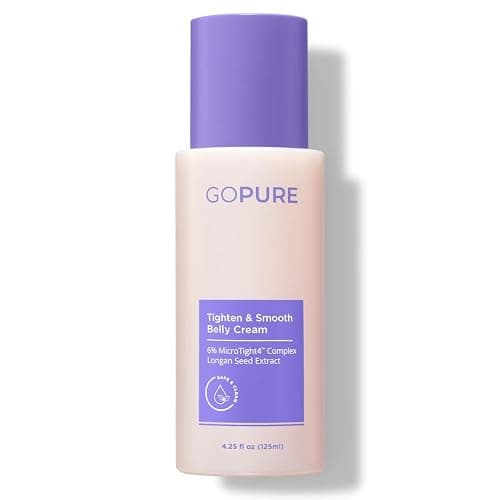 goPure Firming Belly Cream - Body Firming Moisturizer for Visible Cellulite & Stretch Mark Reduction, 4.25oz - Image 1