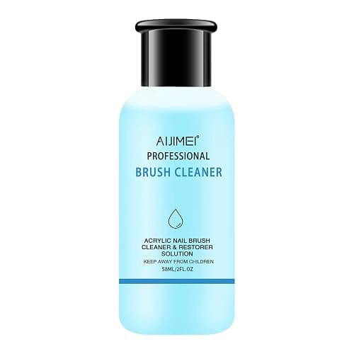 AIJIMEI Acrylic Nail Brush Cleaner Acrylic Brush Cleaner Liquid Acrylic Paint Brush Cleaner Nails Artist Acrylic Brush Cleaner 58ml 2.1 FL.OZ - Image 1