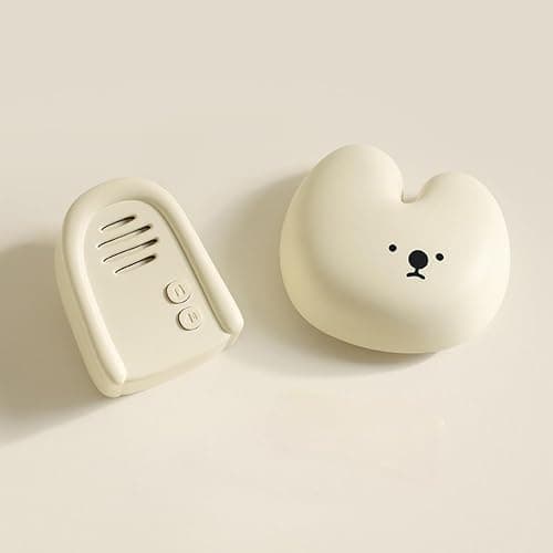 Elite Aiwei Wireless Doorbell, Cute Rabbit and Snow House Doorbell- Wireless remote control distance of 200 feet, 1 Receiver + 1 Transmitter- Cream White - Image 1