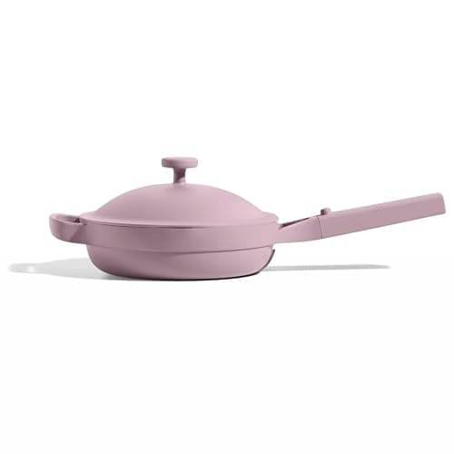 Our Place Mini Always Pan | 8.5" Ceramic Pan with Modular Lid & Beechwood Spatula | Patented 10-in-1 Nonstick, Non-Toxic Cookware Made Without PFAS | Induction & Oven-Safe up to 450°F | Lavender - Image 1