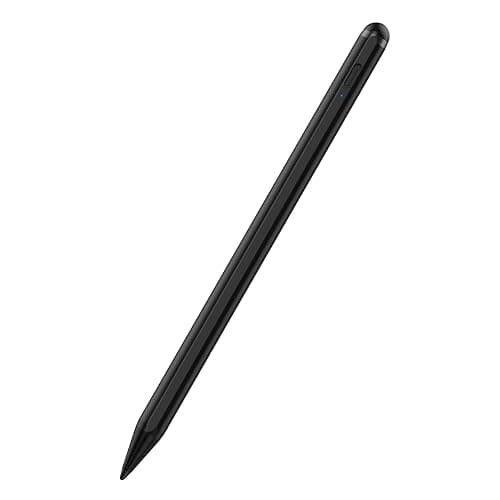Stylus Pen 2X Fast Charge Active Pencil Compatible with 2018-2024 Apple iPad Pro 11"/12.9"/M4, iPad Air 3/4/5/M2, iPad 6-10, iPad Mini 5/6 Gen-Black - Black - Image 1