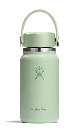 Hydro Flask Micro Water Bottle - Insulated Leak Proof Mini Flask - Stocking Stuffer or White Elephant Gift 6.7 Oz Aloe - Image 1
