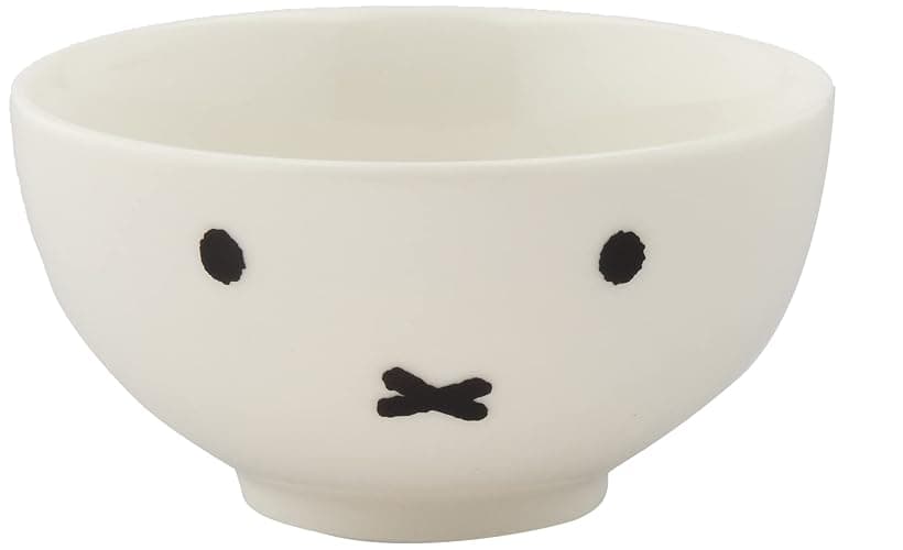 Kaneshotouki 409120 Dick Bruna Miffy Face Up Rice Bowl - Small 4.1 Inches (10.5 cm), White - Cute Kitchen Dishware for Adults and Children - Image 1