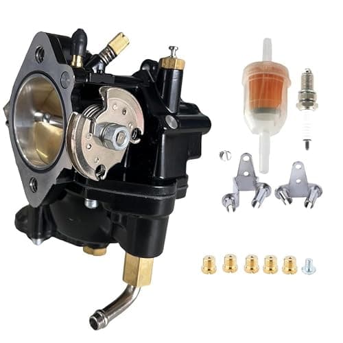 JIK Black Carburetor for Harley Davidson S&S Cycle Super E Shorty Carburetor Big Twin or Sportster 11-0420 1002-0025 Super E Shorty - Image 1