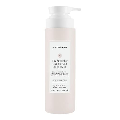 ⭐️⭐️ Naturium The Smoother Glycolic Acid Exfoliating Body Wash, Soft & Smoothing Cleanser, 16.9 oz - Image 1