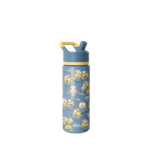 Simple Modern Kids Summit Water Bottle with Straw Lid | Despicable Me Minions 18oz Stainless Steel Cup Insulated Tumbler for Girls, Boys, School | Minions Unite - Image 1