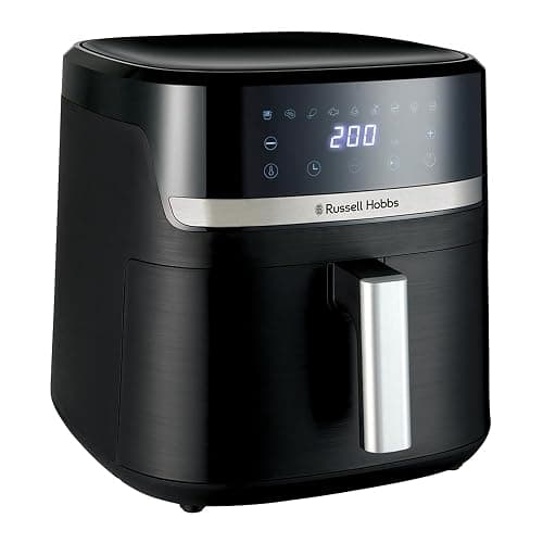 Russell Hobbs Air Fryer XXL 8,3L Rapid Air (Compact, Silencieux, Pizza Ø 26cm) Friteuse sans huile (9-en-1, Cuit, gril, rôtit et plus, économe, tactile,arrêt auto, compatible lave-vaisselle) 27632-56 - Image 1