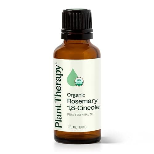 Plant Therapy Organic Rosemary Essential Oil 100% Pure, USDA Certified Organic, Undiluted, Natural Aromatherapy, Therapeutic Grade 30 mL (1 oz) - Image 1