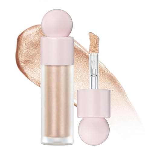 Hocossy Liquid Highlighter Makeup Face Highlighters & Luminizers, Highlighters Makeup for Long Lasting Shimmer Natural Glow, Body Highlighter Easy to Apply with Cushion Applicator (#2 Starlight) - Image 1