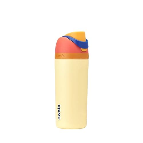 Owala Kids FreeSip Insulated Stainless Steel Water Bottle with Straw for Sports, Travel, and School, BPA-Free Sports Water Bottle, 16 oz, Misty Horizons - Image 1