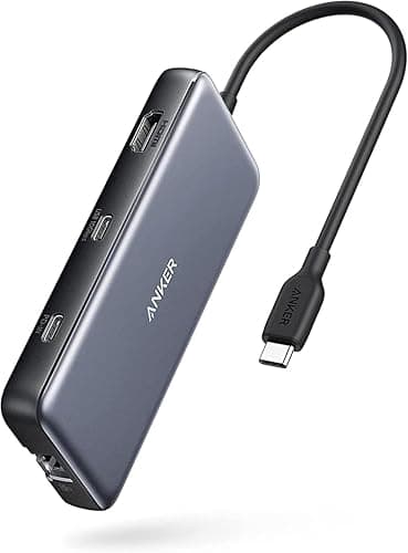 Anker 555 USB-C Hub (8-in-1), with 85W Power Delivery, 4K 60Hz HDMI Port, 10Gbps USB C and 2 A Data Ports, Ethernet microSD SD Card Reader, for MacBook Pro More - Image 1
