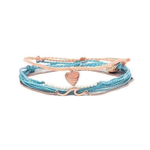 Pura Vida By the Sea Style Bracelet Pack - Stackable Bracelets for Women - Handmade Accessories, Adjustable Bands - Multicolor, Set of 4 - Image 1
